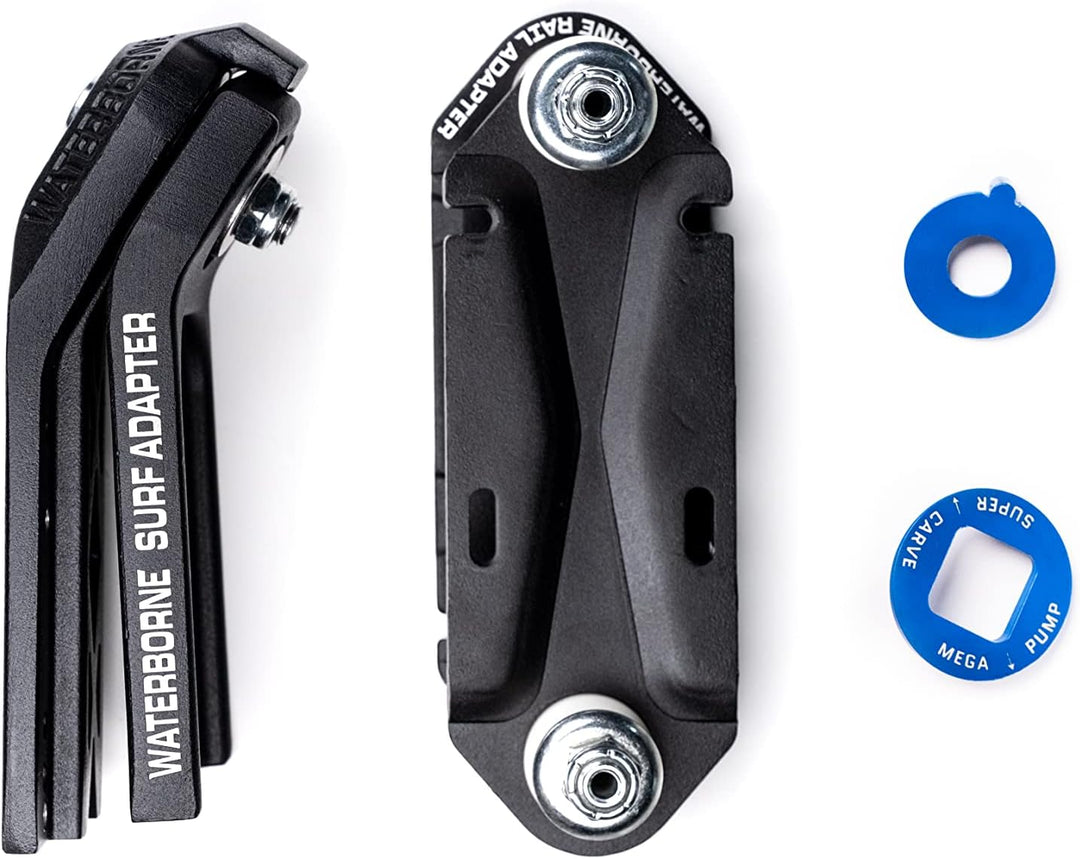 WATERBORNE SKATEBOARDS surf und schienenadapter high Performance Bundle fits & mounts to Any Skatebo