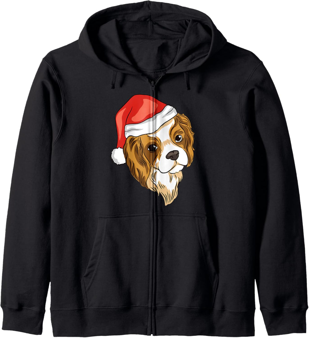 Cavalier King Charles Spaniel Weihnachtsmütze mit Hund Kapuzenjacke