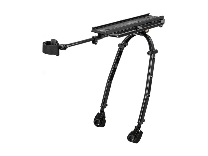 Topeak Zi RAK Gepäckträger Schwarz, Fahrrad Gepäckträger aus Aluminium mit Strap Mount Befestigung f