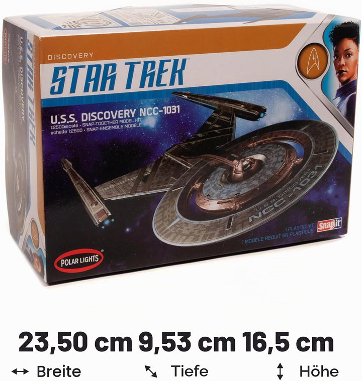 AMT Ertl POL961M/12 1/2500 Star Trek USS Discovery Modellbausatz, verschieden, Mittel