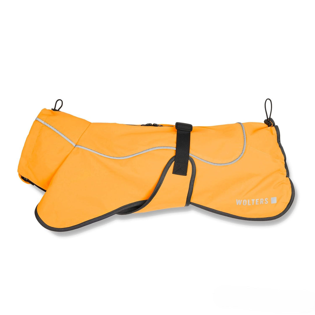 Wolters Hundejacke Cape Drizzle | Ganzjahresjacke für Hunde in der Farbe Orange | Grösse 56 (Rückenl