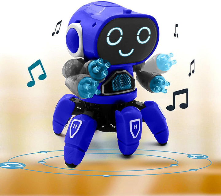 Kinder Roboter Spielzeug, Begleitroboter für Kinder, mit Bunter Lichtprojektion, Tanzen, Singen und