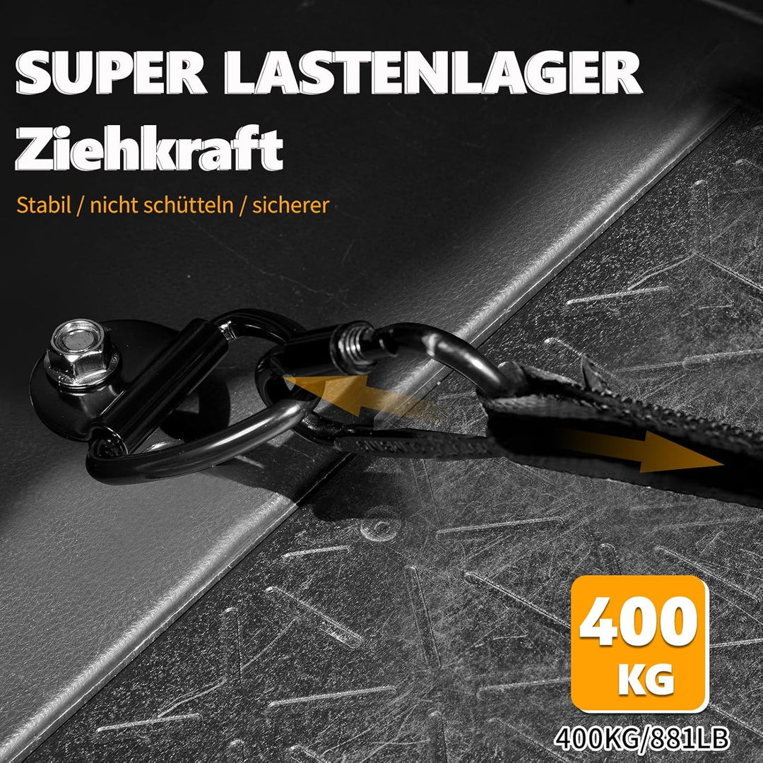 Idong 8 Stück Zurrösen V Ring Aufbauring Schwerlast Zurröse Edelstahl Verzurrösen Haken Zurring Schw