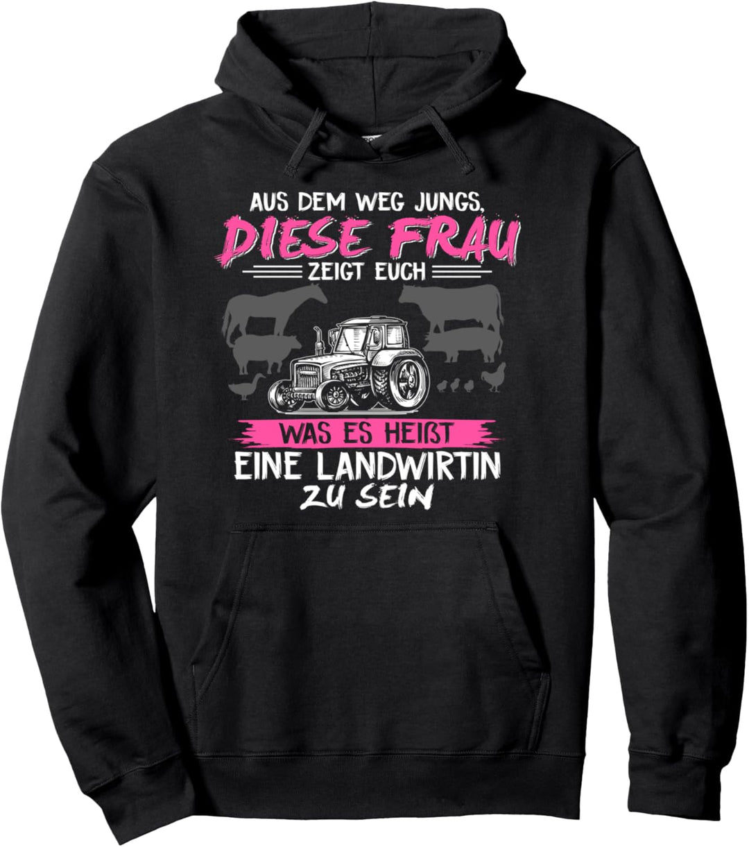 Traktor Landwirt Geschenk Motiv mit Spruch Bauer Agrarstarz Pullover Hoodie
