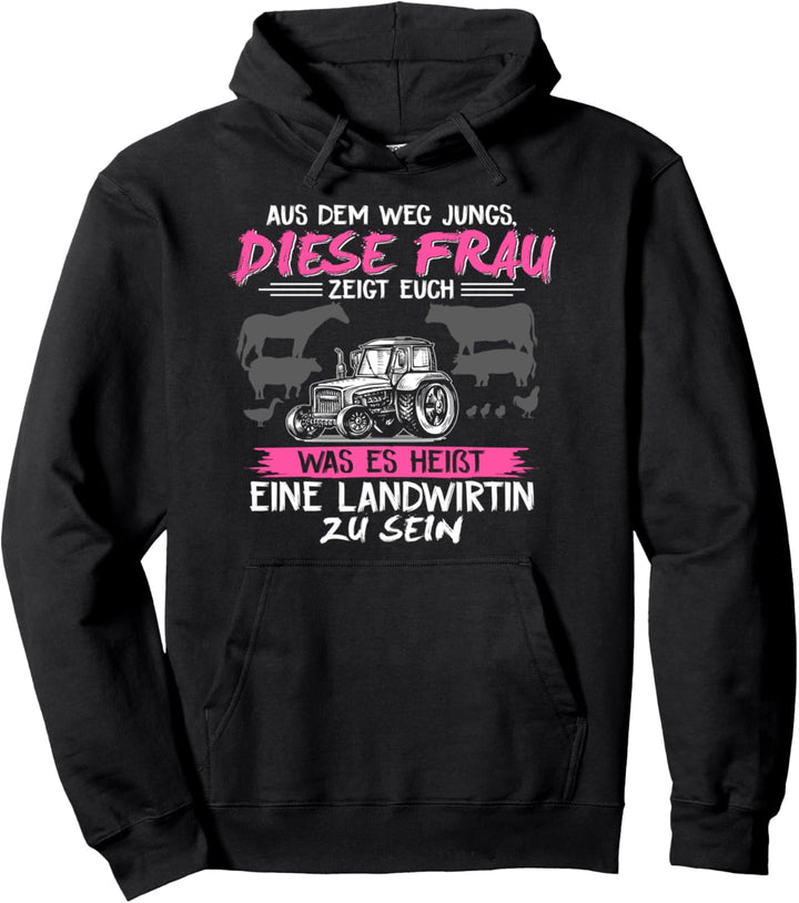 Traktor Landwirt Geschenk Motiv mit Spruch Bauer Agrarstarz Pullover Hoodie