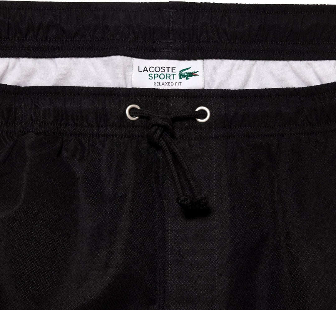 Lacoste Herren Kurze Trainingshose GH9627, Männer Sportshorts,Freizeithose,Regular Fit XXS Schwarz,
