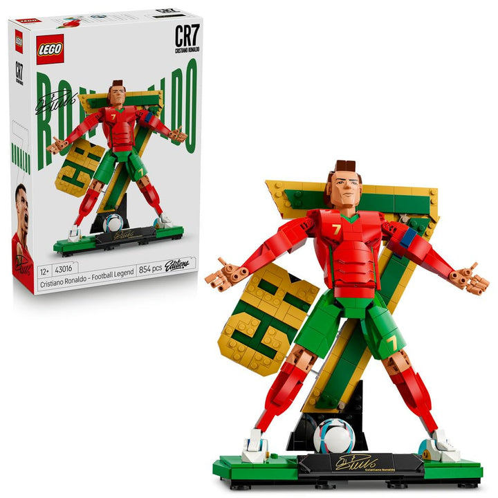 LEGO Editions Cristiano Ronaldo – Fussballlegende Spielzeug - 3D Figuren Modellbau - DIY Kinderzimme