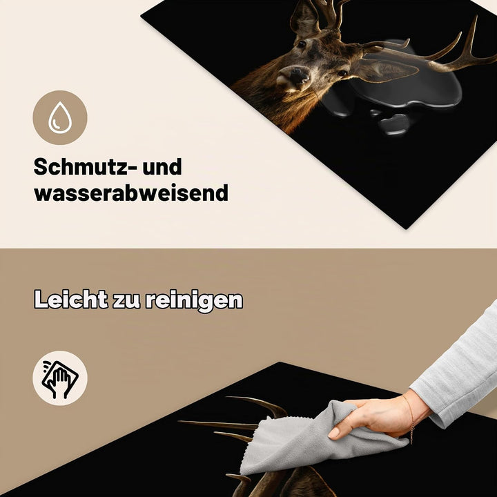 Herdabdeckplatte Einteilig Küche Herdabdeckung Induktionsfeld Ceranfeld Herdabdeckplatten Vinyl Matt