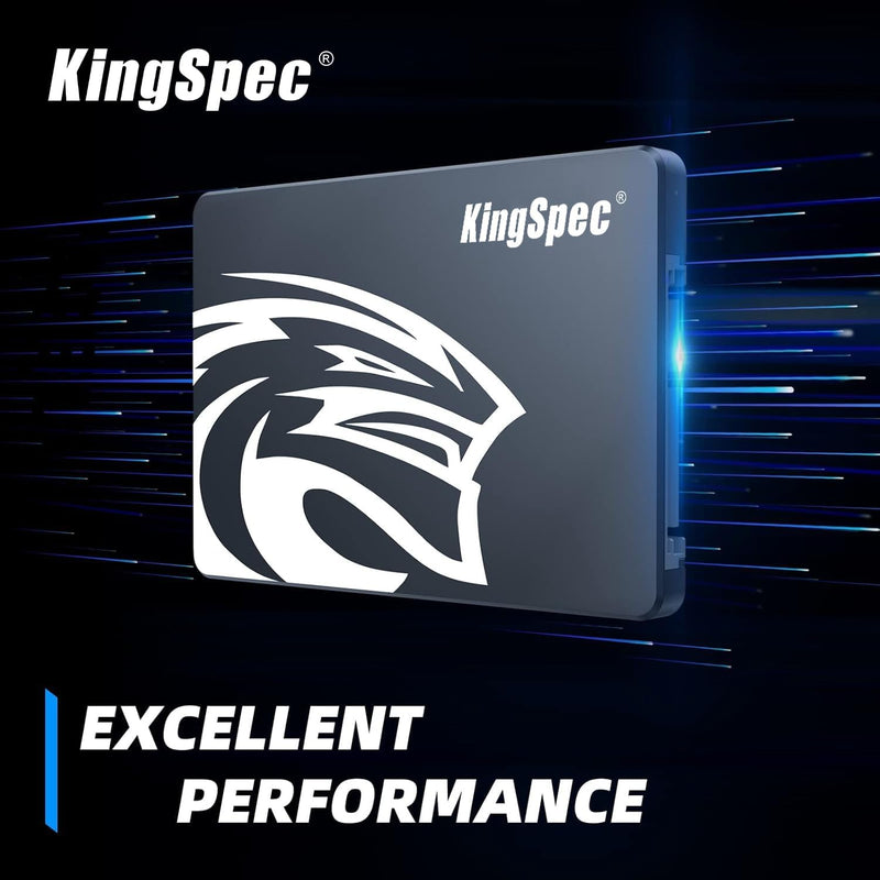 KingSpec 1TB 2.5" SATA SSD Festplatte Intern SATA 3 interne SSD 3D NAND Flash, kompatibel mit Deskto