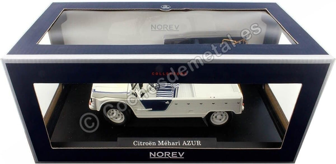 Norev 181516 Miniaturauto aus der Sammlung, Creme/Blau, 1/18e