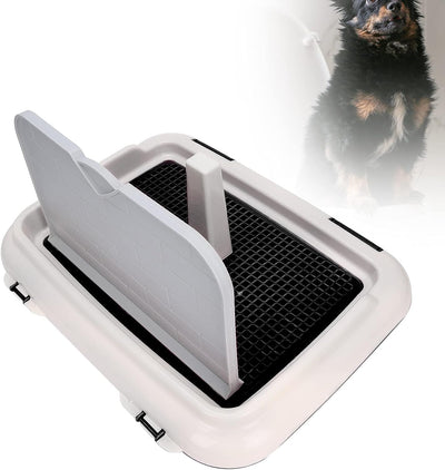 01 Trainingstoilette, Zaun Hundetoilette für Rüden für kleine Hunde(Black), black