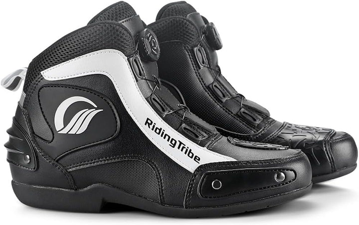 Msport Motorradstiefel für Motorradfahrer, rutschfest, atmungsaktiv 41 EU Schwarz, 41 EU Schwarz