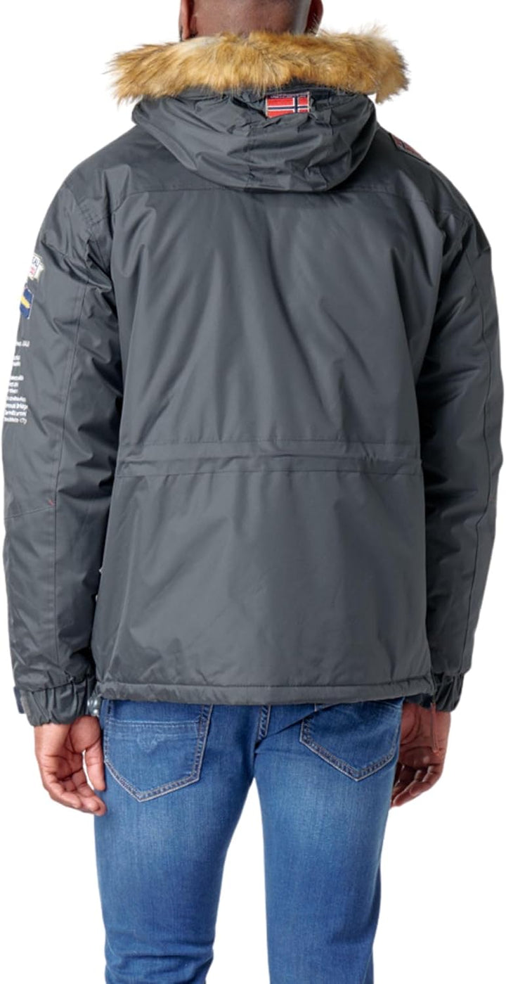 Geographical Norway BOOMERANG Herren-Parka S dunkelgrau, S dunkelgrau