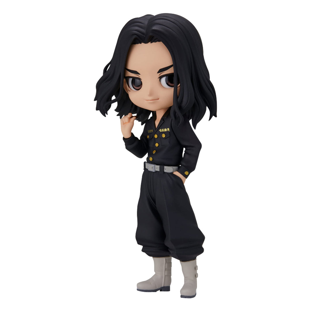 Banpresto Unisex-Adult Tokyo Revengers-Keisuke Baji Vers.A-Q Posket 14cm, Black, Estándar Schwarz, S