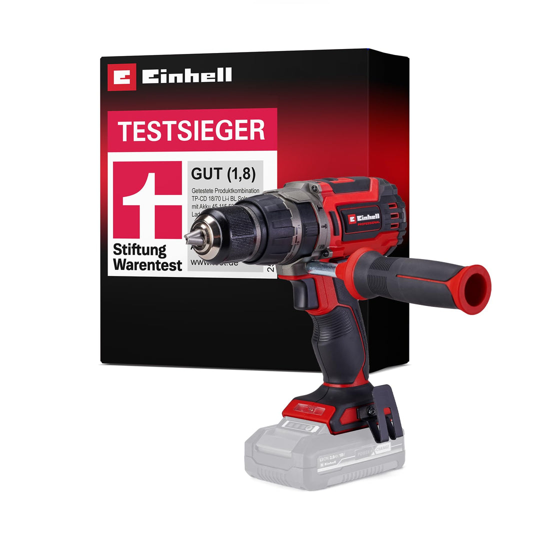 Einhell Professional Akku-Schlagbohrschrauber TP-CD 18/70 Li-i BL - Solo Power X-Change (18 V, Brush