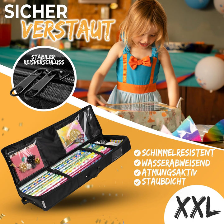 neVaxx® -Aufbewahrungstasche für Geschenkpapier-wasserdichtes 600D Oxford Gewebe-Geschenkpapier aufb