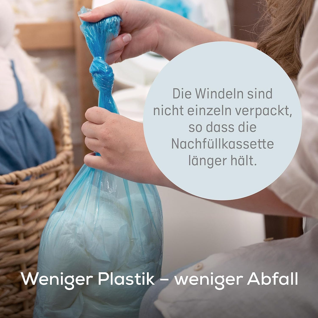 Angelcare Original Dress-Up XL Windeleimer, 5 x weniger Folienverbrauch, Umweltfreundlicheres System