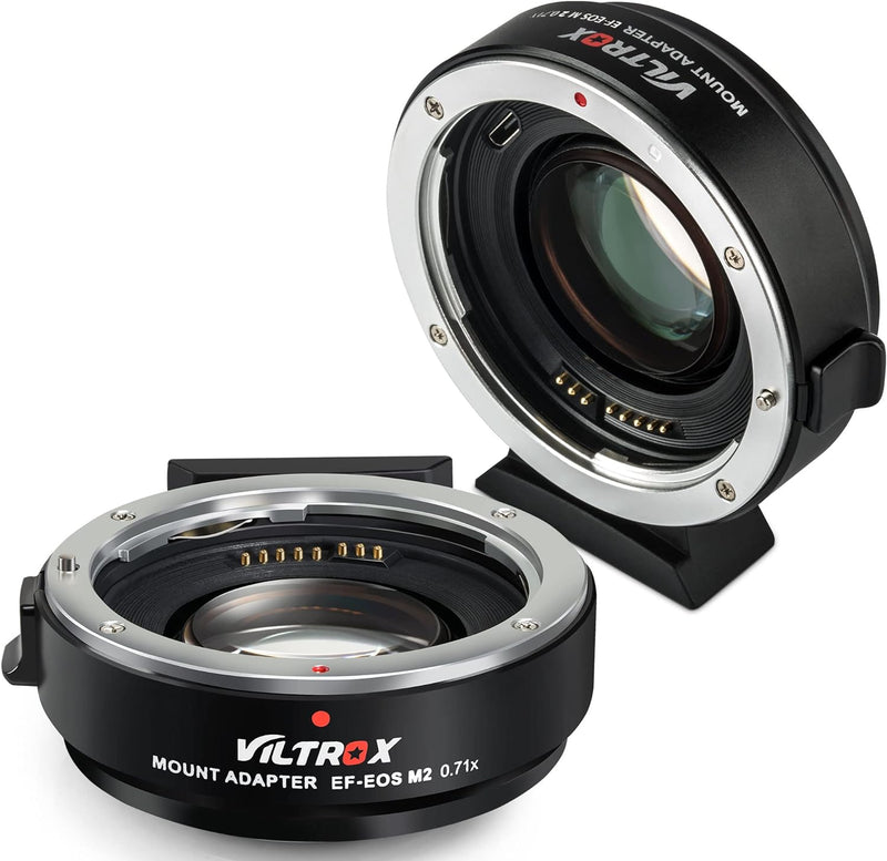 VILTROX EF-EOS M2 0,71x Speedbooster Adapter Autofokus für EF-mount Objektiv für für Canon EOS M Sys
