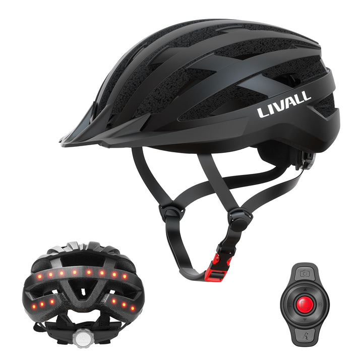 LIVALL Smart Fahrradhelm mit LED Rücklicht und Blinker, Bluetooth Fahrradhelm mit drahtloser Fernbed