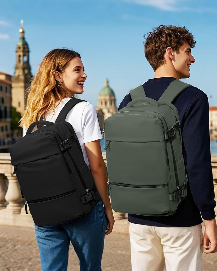SZLX Grosser Reiserucksack Damen,Vakuum Rucksack mit Pumpe Ryanair Handgepäck 40x30x20 Herren, Wizza