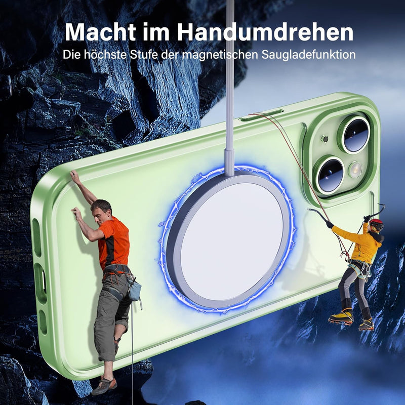 UniqueMe für iPhone 15 Hülle, 5-in-1-Set Handyhülle für iPhone 15 Case Rundumschutz Schutzhülle Cove