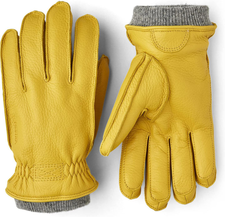 Hestra Herren Olav Hirschleder-Handschuhe für kaltes Wetter Gelb (Natural Yellow) 10, Gelb (Natural