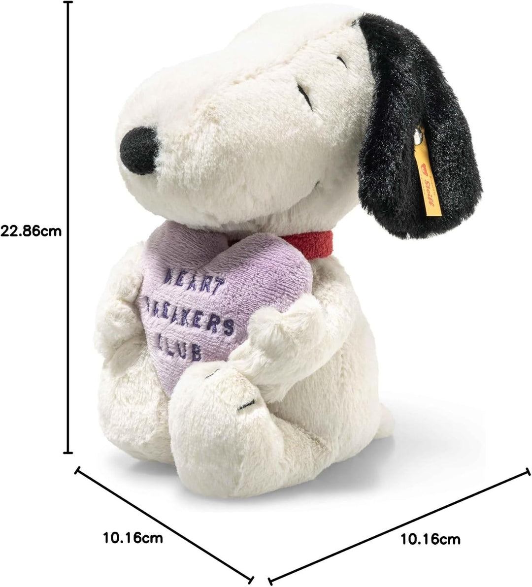 Steiff Kuscheltier Snoopy Heartbreakers Club, Süsses Stofftier, Kinder, Jungen & Mädchen, Friends, P