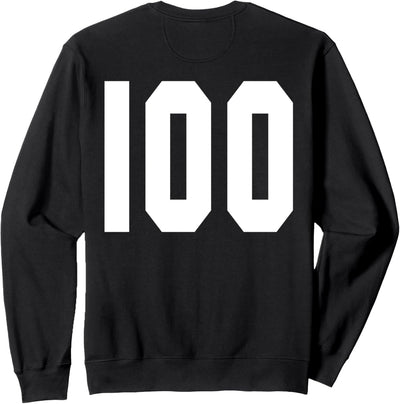 # 100 Team Sports Jersey Front & Back Number Player Fan Sweatshirt