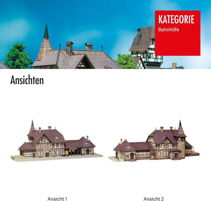 FALLER 212111 - Bahnhof „Schwarzburg“, 27.6 x 7.1 x 38.9 cm