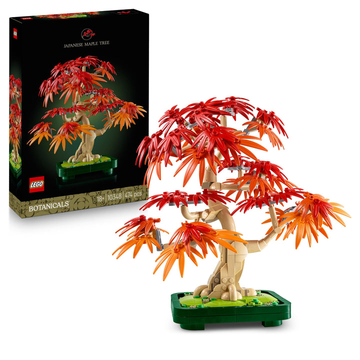 LEGO Botanicals Japanischer Roter Ahorn - Bonsai-Baum - Kunstpflanzen Set mit roten und orangefarben