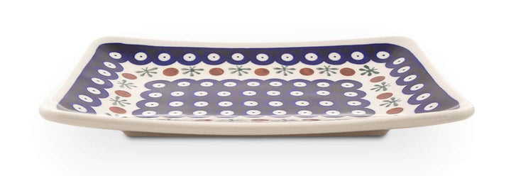 Bunzlauer Keramik Sushi-Teller klein 21,7x15x2,5 cm, Dekor 41