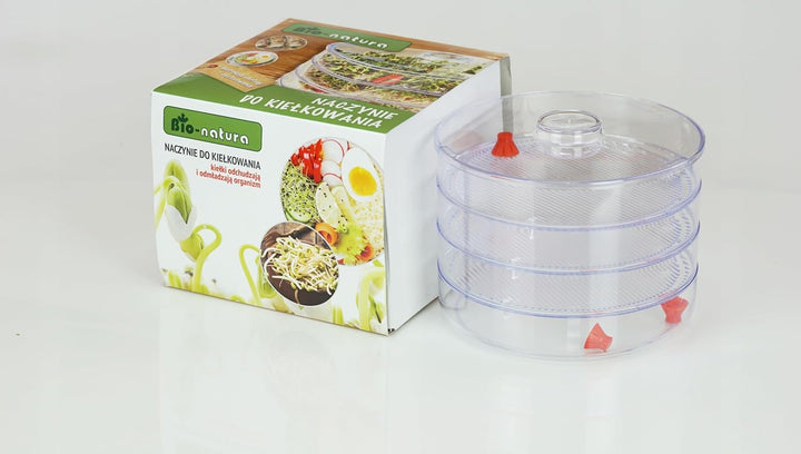 ProVita Sprouter Keimgefäss – Züchten Sie Bio-Sprossen in Ihrem Zuhause | 3-lagiges Set ermöglicht d