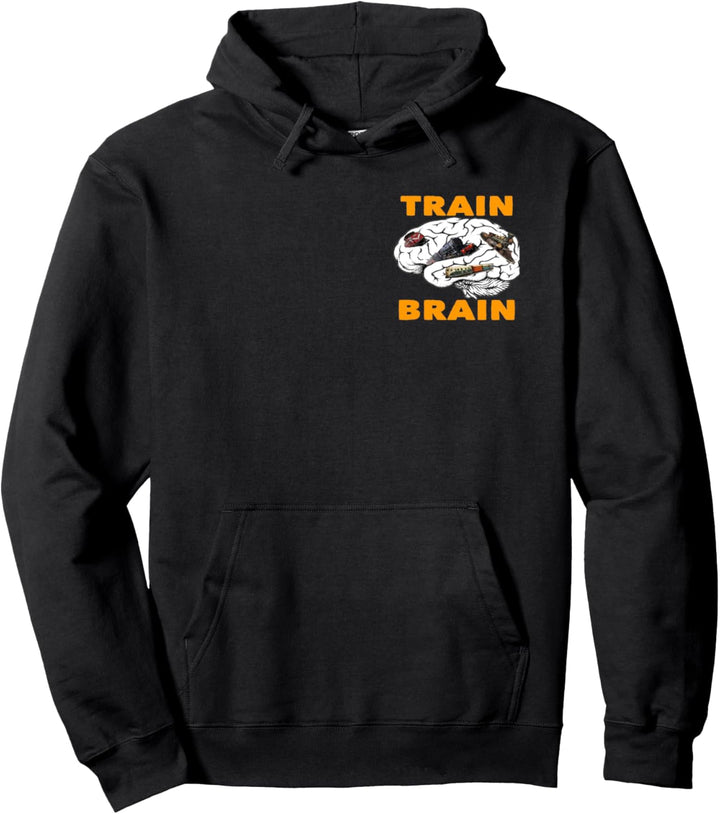 Train Brain Design Pullover Hoodie