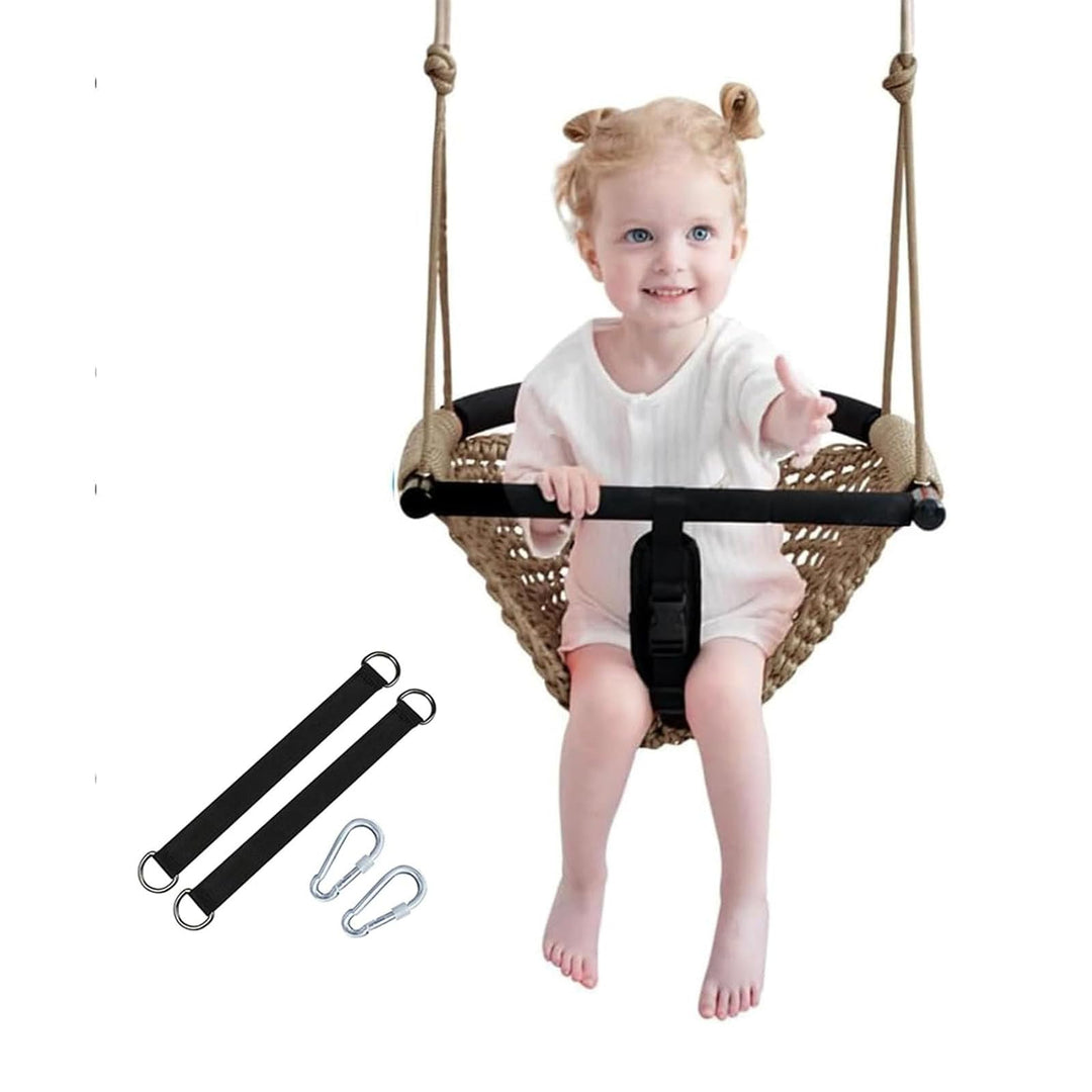 2-in-1-Schaukel für Kleinkinder. Schaukelsitz für Kinder mit verstellbaren Seilen, Robustes Seilspie