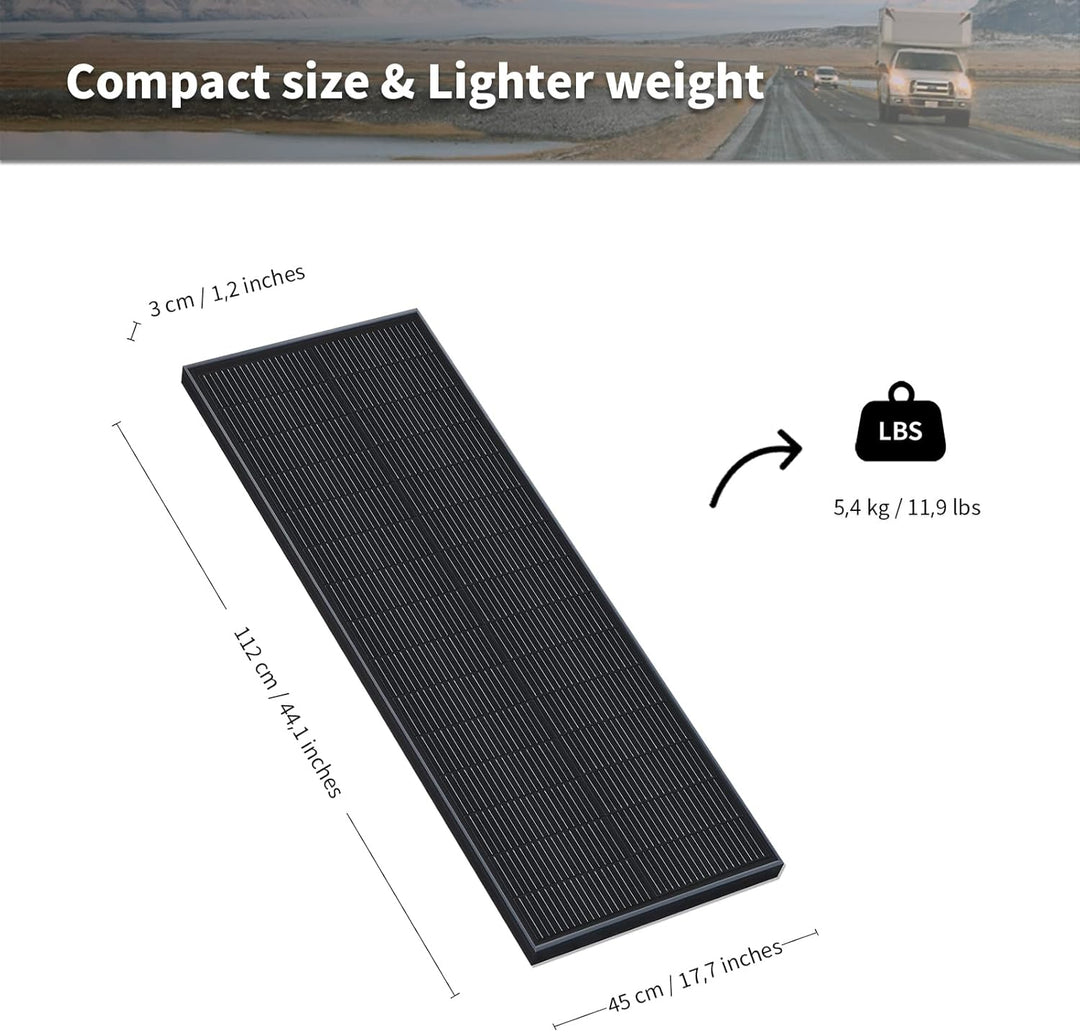 100w Solarpanel Modulo Solare Monocristallino da 100 watt, Komplett Schwarz Monokristallin Photovolt