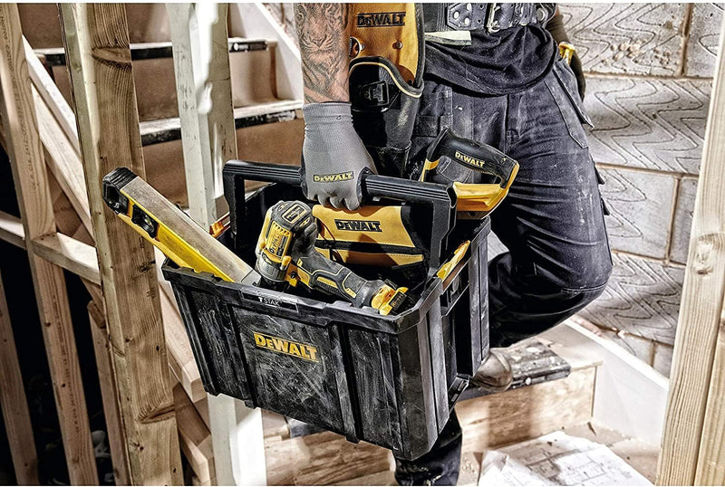 Dewalt TSTAK-Werkzeugtrage (belastbar bis 20 kg, Abmessungen 440 x 314 x 176 mm, klappbarer Handgrif