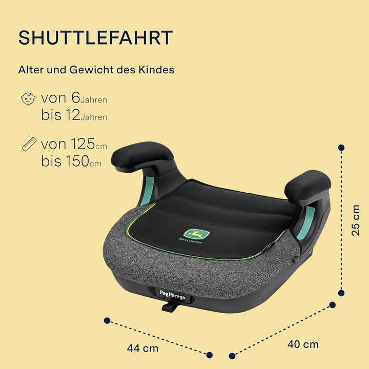PEG Viaggio Shuttle Autositz, Auto-Sitzerhöhung mit ISOFIX für Kinder von 125 bis 150 cm (6-12 Jahre