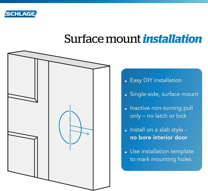 SCHLAGE Bowery Knauf mit Greyson Besatz Drehsicherung Antikbronze (F170 BWE 716 GSN) Bronzefarben Sc