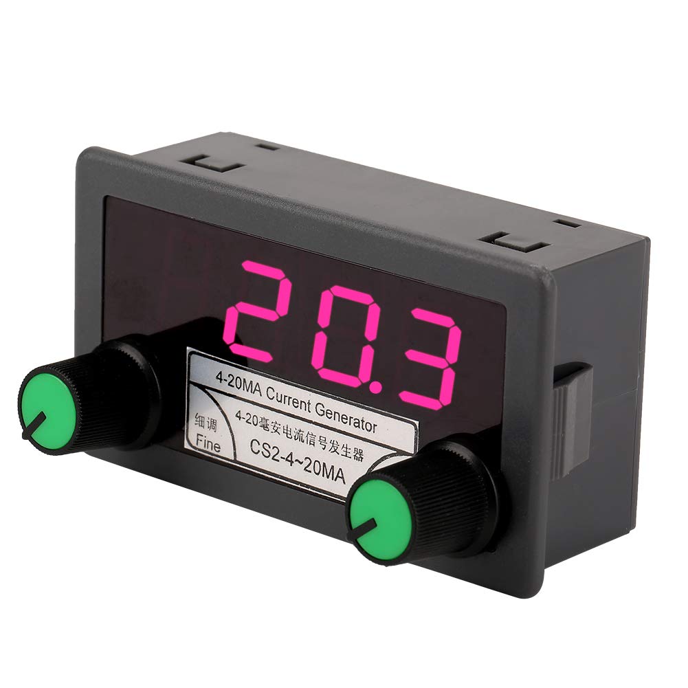 Stromsignal Generator 4-20mA DC 7-30V Digitalstrom Analog Signalgenerator Grob- / Feinabstimmung Kon