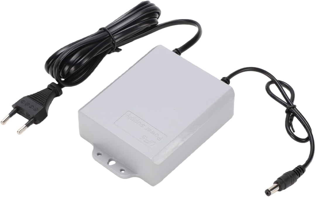 Walfront Mini-USV-Batterie-Backup, 12V 1,5A Netzteil mit 5400mAh, für WLAN-Router, Modem, Sicherheit