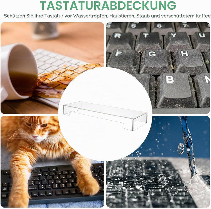 Healeved Tastatur-Staubschutz - Premium Acryl Tastenfelder Abdeckung für 80% kompakte 87-Tasten-Comp