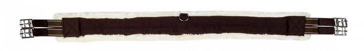 HKM Sattelgurt -Teddy- 9116 - schwarz/cream 145 cm, 9116 - schwarz/cream 145 cm