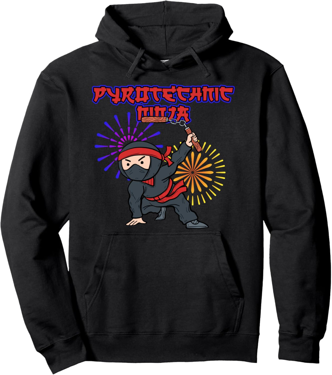 Ninja Rakete Pyro Pyrotechniker Pyromane Explosion Knaller Pullover Hoodie