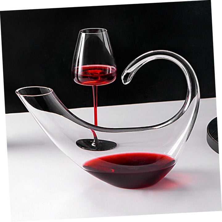 DOITOOL Luxuriöser Klarer Rotwein dekanter aus Kristallglas Eleganter Whisky Saftspender Praktischer