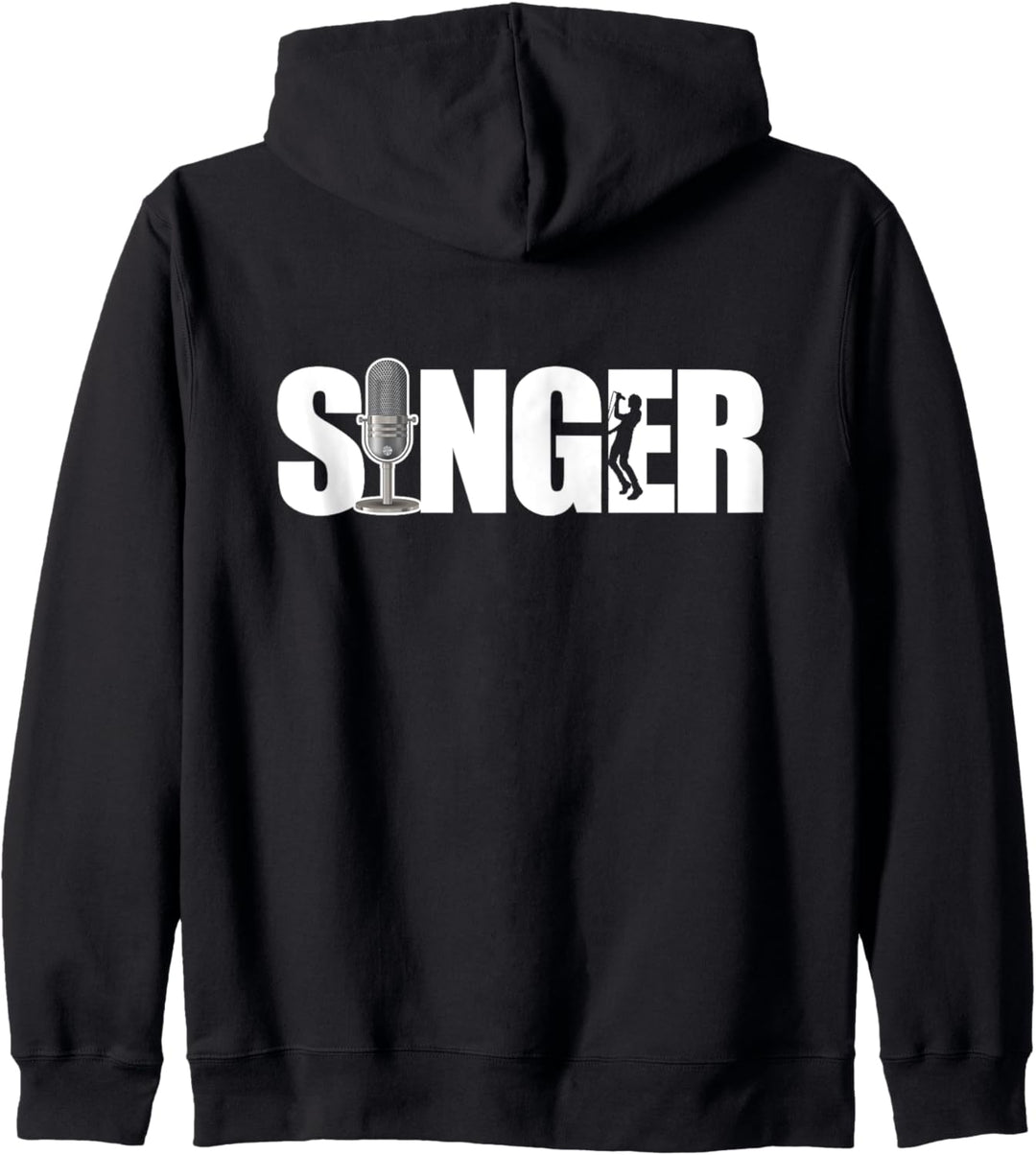 Singer Sänger Design Gesang und Band Kapuzenjacke