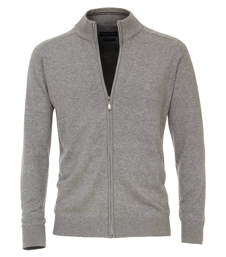 CASAMODA Strickjacke Uni XXL Grau, XXL Grau