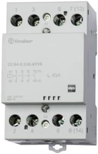 finder 22.64.0.230.4310 Schuetz 4 Schliesser 230 V/DC, 230 V/AC 63A 1St. 22.64.0.230.4310-1