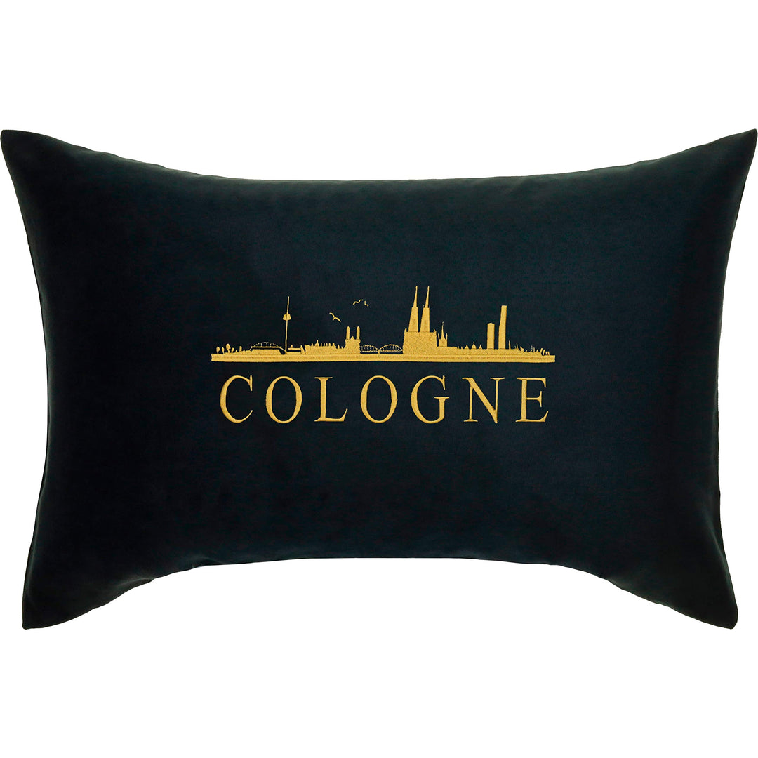 EXPRESS-STICKEREI KÖLN Kissen mit Füllung &amp; Motiv Stadt/City Deutschland Geschenk Souvenir Wohnzimme