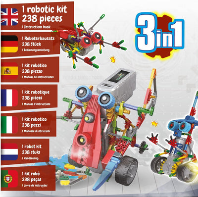 Science4you - Robotik Alfabot, Ein Roboter Bausatz mit 238 Stücke - Roboter Selber Bauen mit Dieser