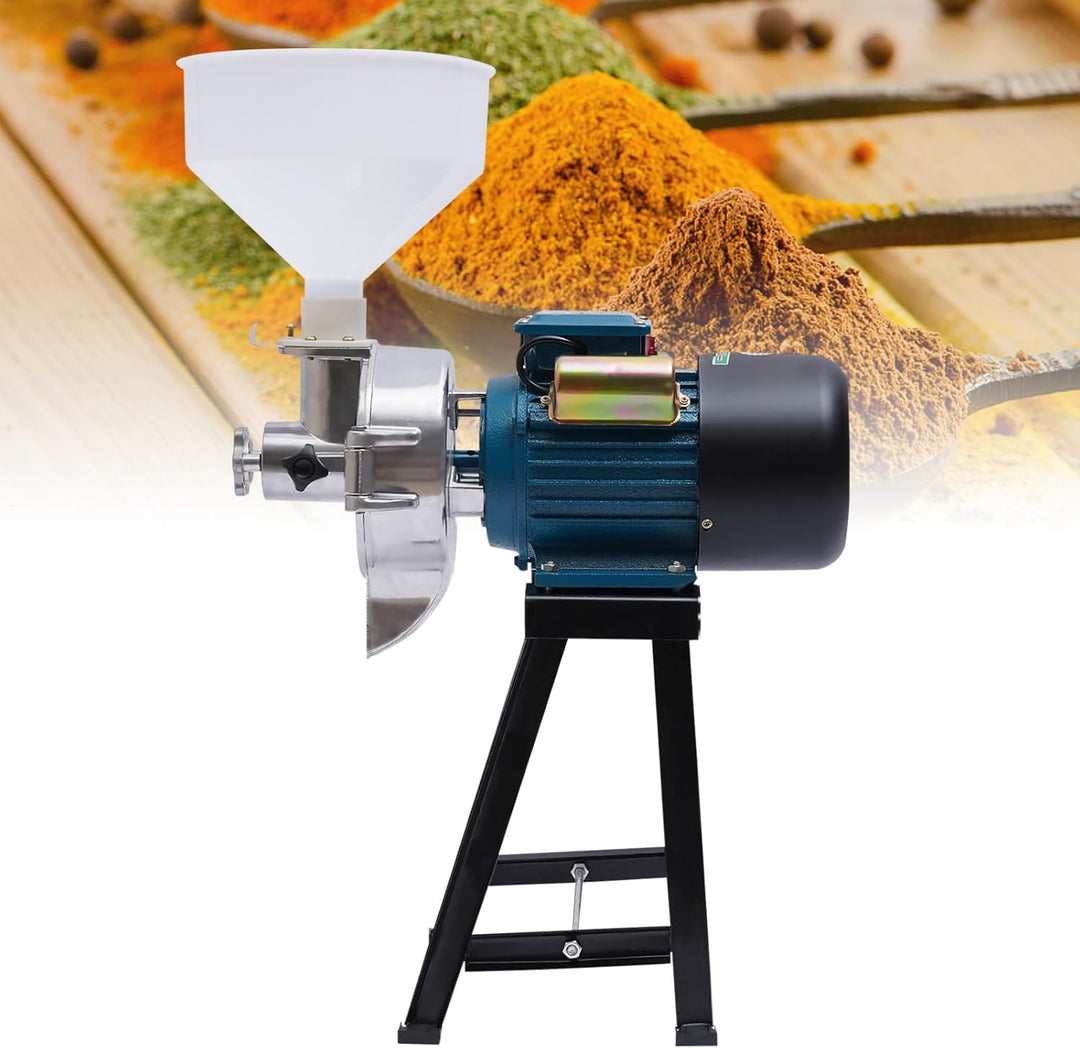 Elektrisch GetreidemüHle, 2200W KornmüHle SchrotmüHle Zerkleinerer Grain Mill Mit Trichter FüR Weize